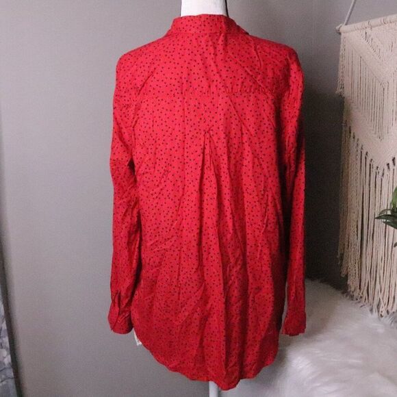 BeachLunchLounge | Polka Dot Button Up Shirt Large - Picture 4 of 8